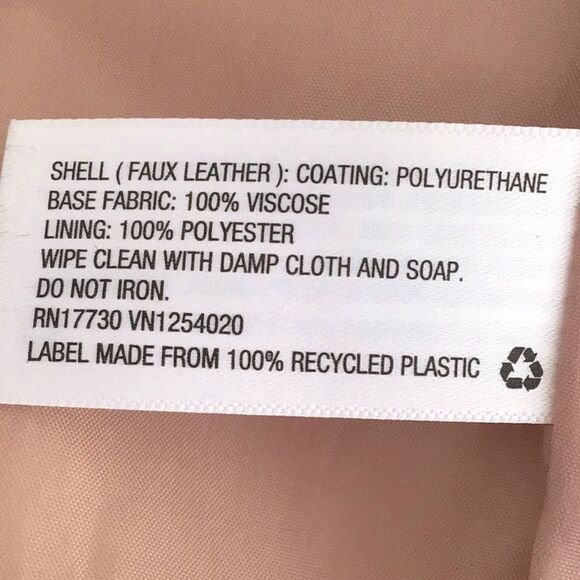 A New Day Pink Faux Leather Moto Style Asymmetrical Zip Up Jacket - Picture 15 of 16